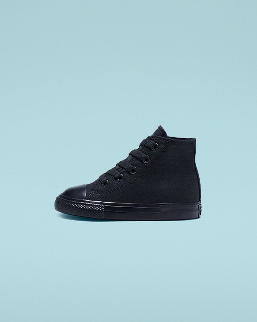 Converse Chuck Taylor All Star Classic Høye Sko Jente Svarte | 927CJUTBO