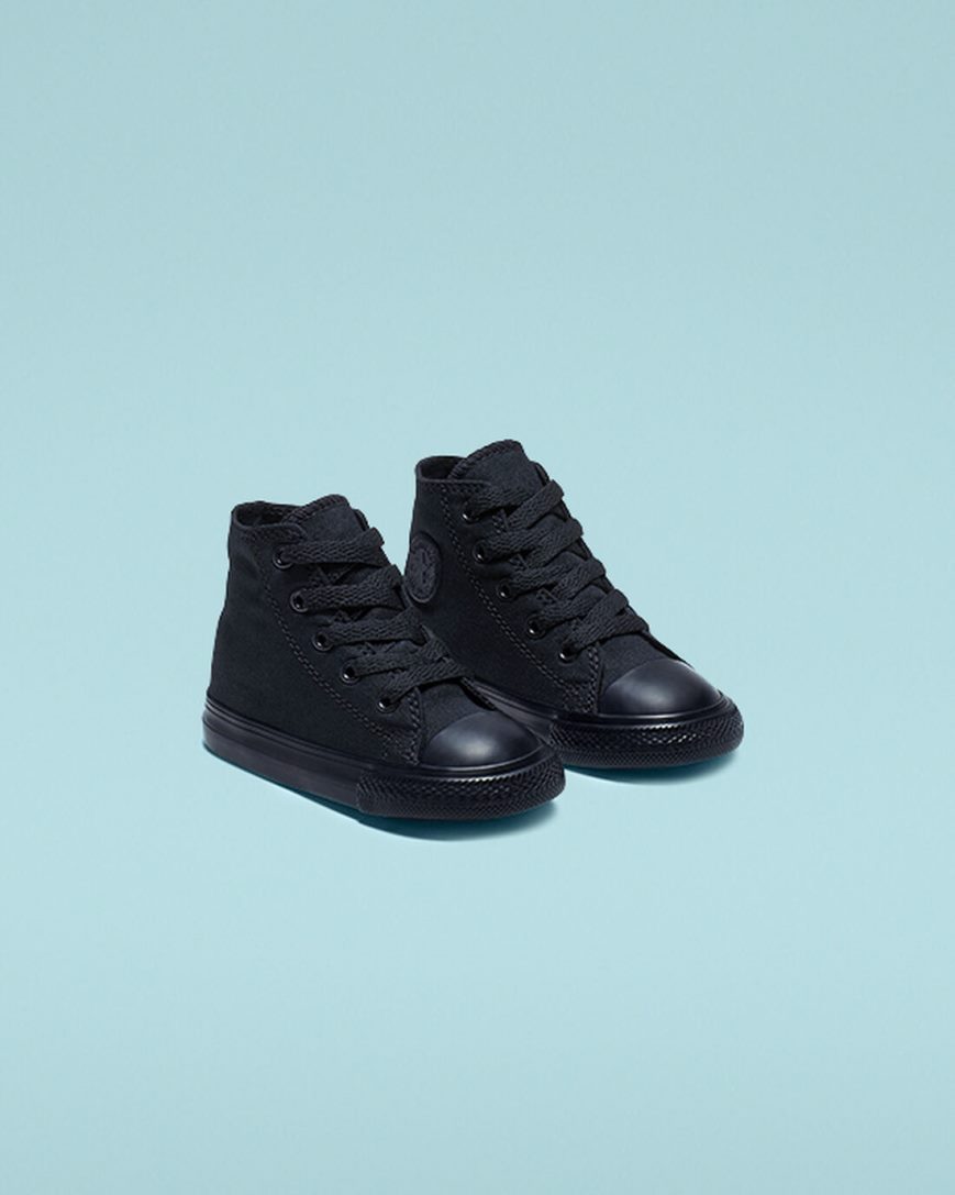 Converse Chuck Taylor All Star Classic Høye Sko Jente Svarte | 927CJUTBO