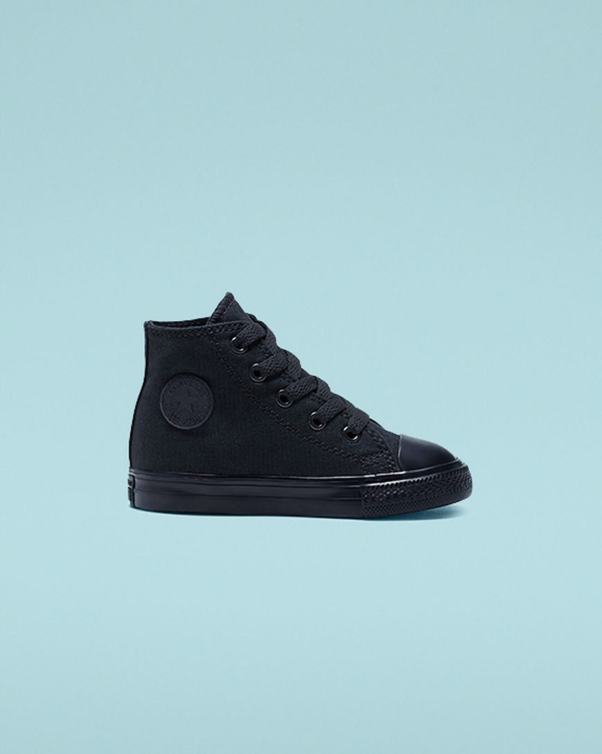 Converse Chuck Taylor All Star Classic Høye Sko Jente Svarte | 927CJUTBO