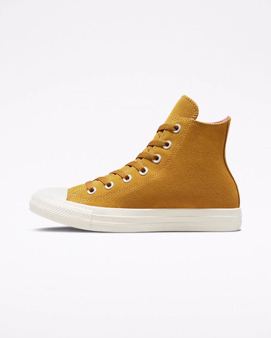 Converse Chuck Taylor All Star Classic Høye Sko Dame Gul | 930YXDJTO
