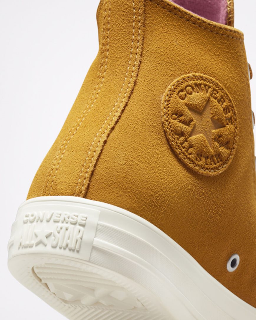 Converse Chuck Taylor All Star Classic Høye Sko Dame Gul | 930YXDJTO