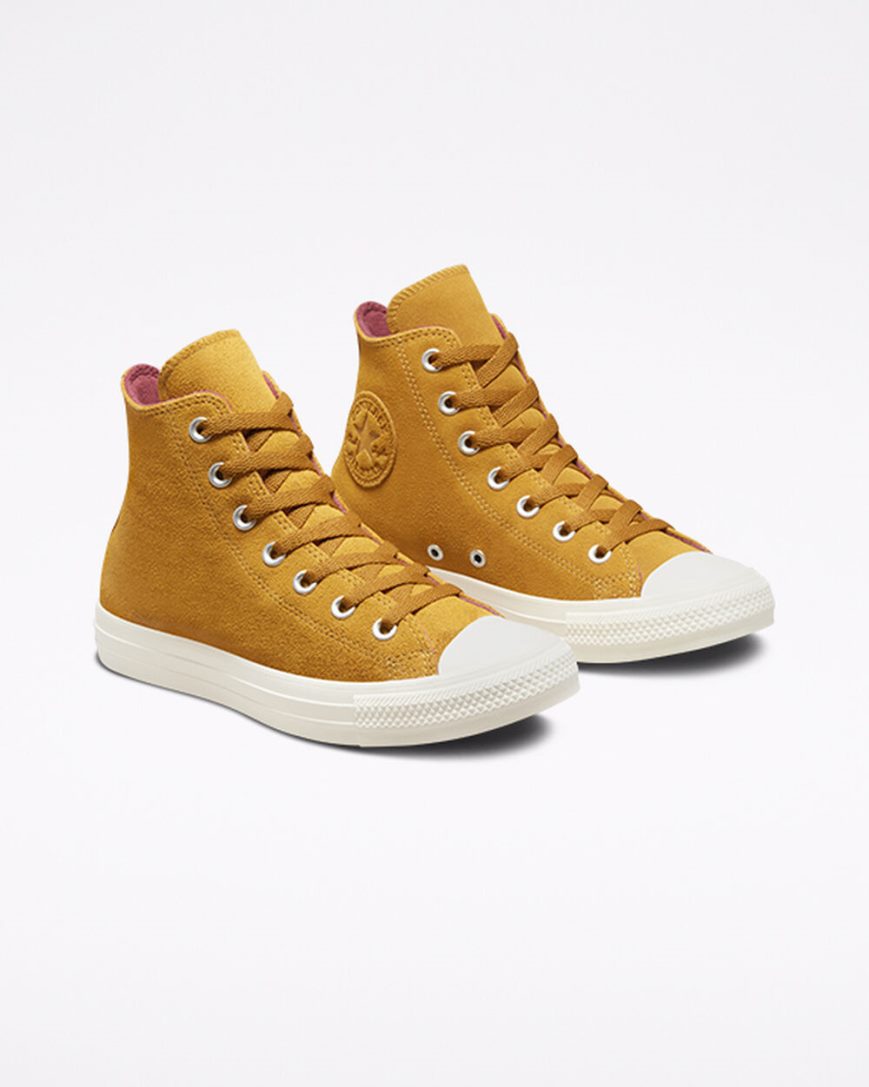 Converse Chuck Taylor All Star Classic Høye Sko Dame Gul | 930YXDJTO