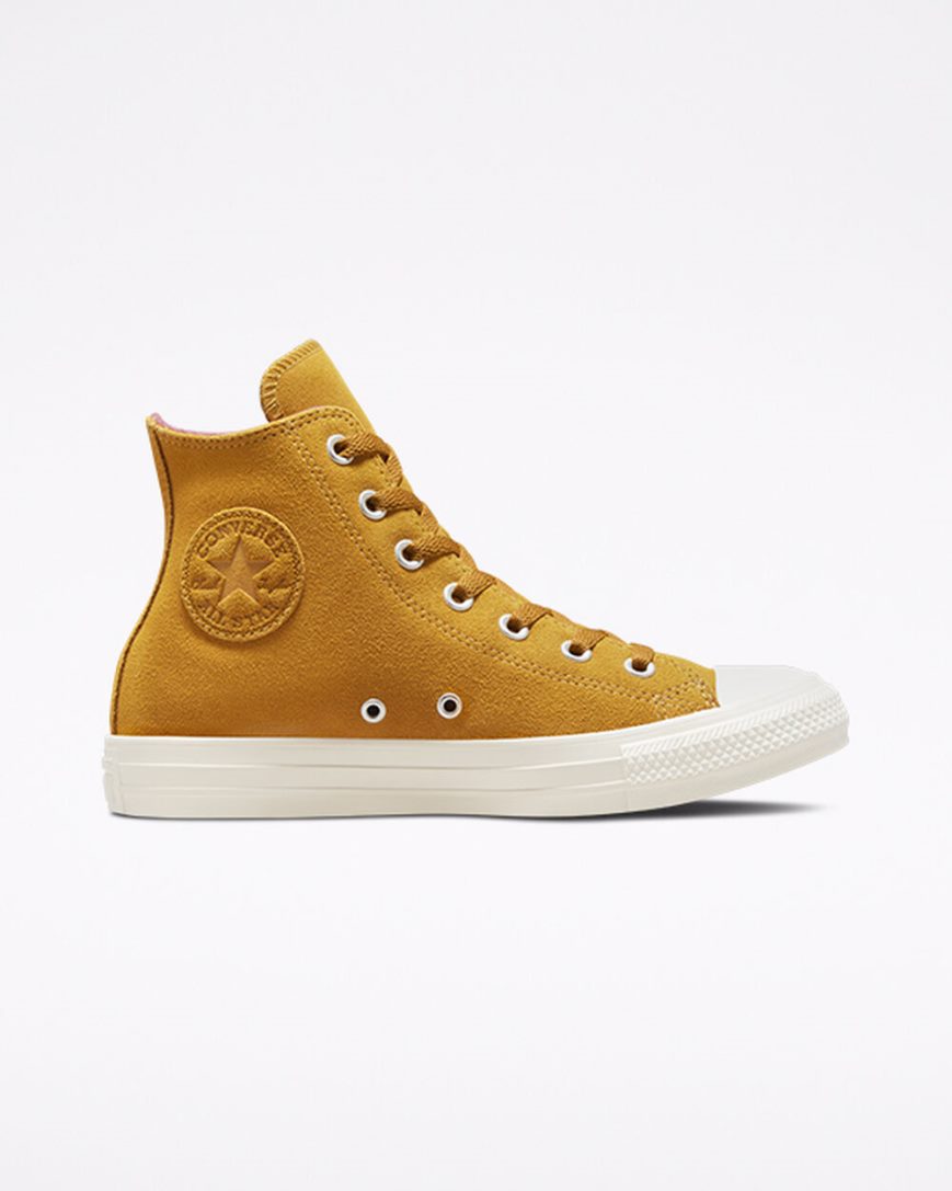Converse Chuck Taylor All Star Classic Høye Sko Dame Gul | 930YXDJTO