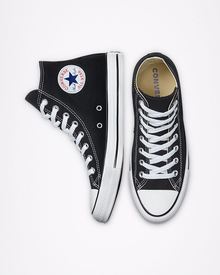 Converse Chuck Taylor All Star Classic Høye Sko Dame Svarte | 967KHYSUF