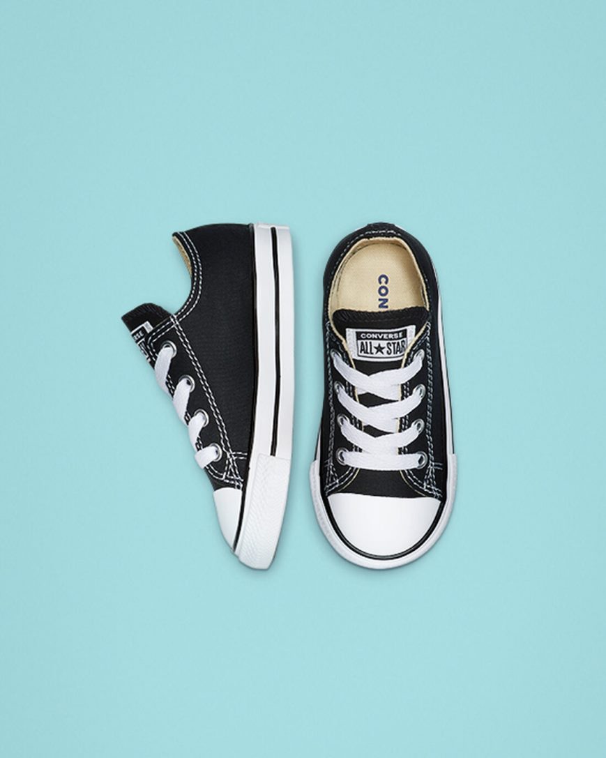 Converse Chuck Taylor All Star Classic Lave Sko Gutt Svarte | 086MKJOQF