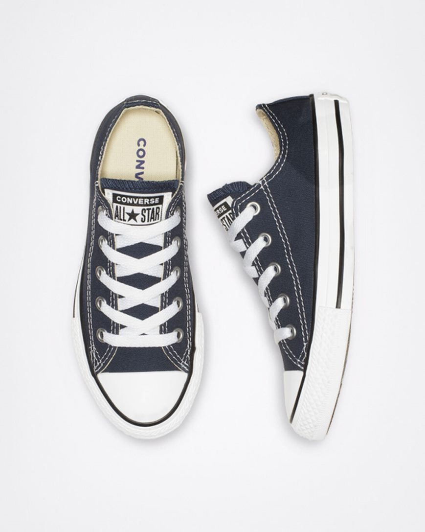Converse Chuck Taylor All Star Classic Lave Sko Gutt Marineblå | 236COEGAW