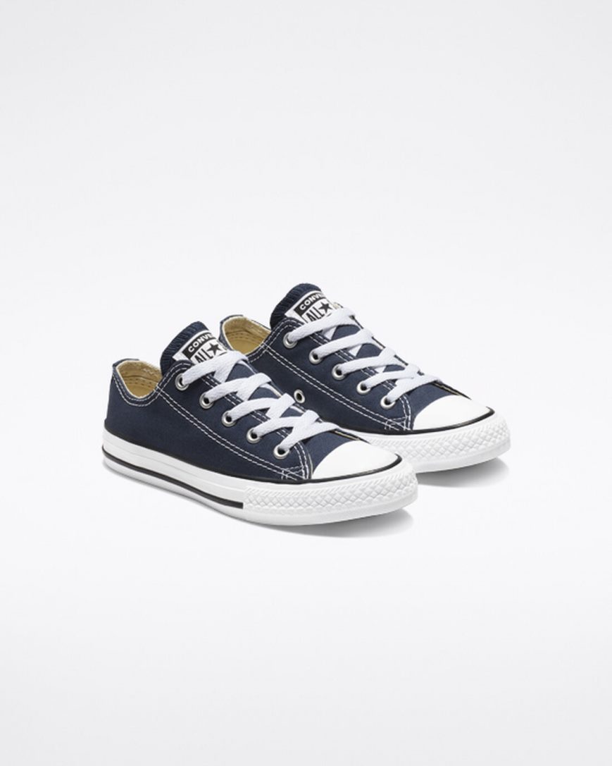 Converse Chuck Taylor All Star Classic Lave Sko Gutt Marineblå | 236COEGAW