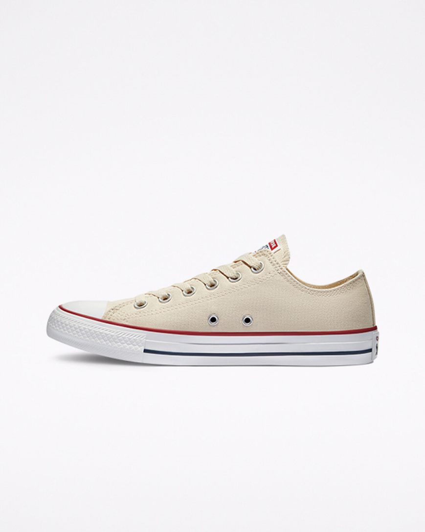 Converse Chuck Taylor All Star Classic Lave Sko Herre Beige Hvite | 348BIEVXF