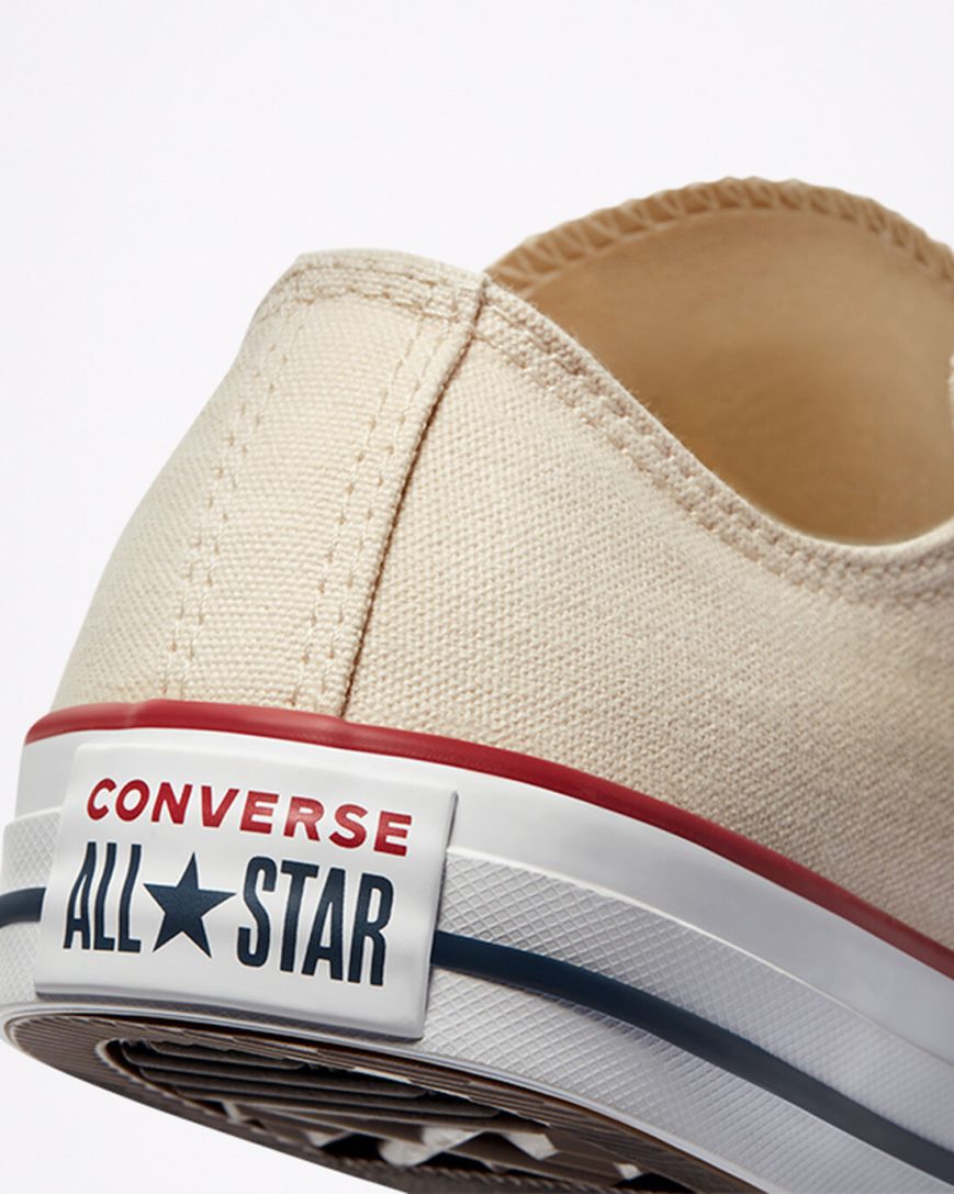 Converse Chuck Taylor All Star Classic Lave Sko Herre Beige Hvite | 348BIEVXF