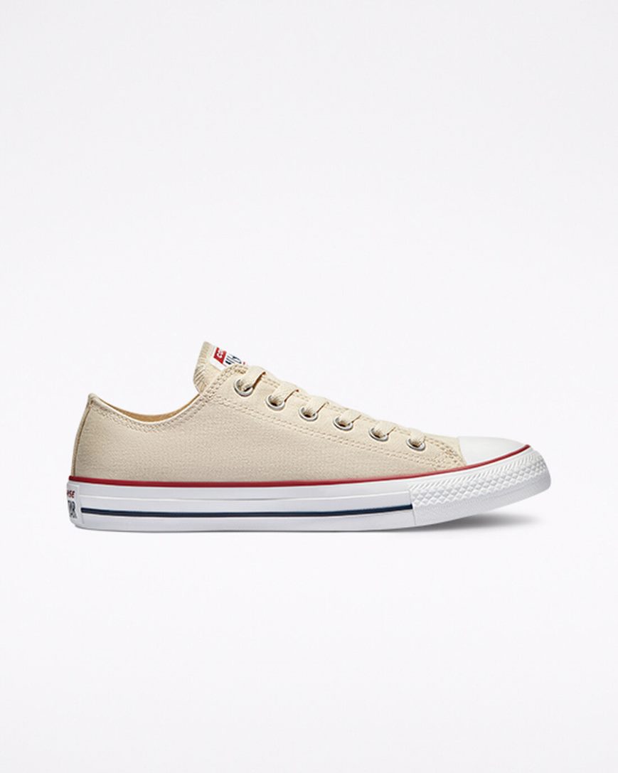 Converse Chuck Taylor All Star Classic Lave Sko Herre Beige Hvite | 348BIEVXF