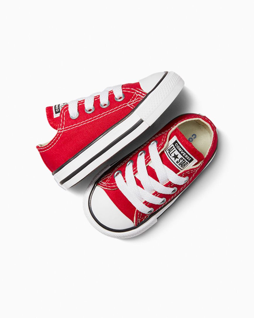Converse Chuck Taylor All Star Classic Lave Sko Gutt Rød | 451HGCWBT