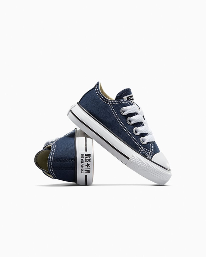 Converse Chuck Taylor All Star Classic Lave Sko Gutt Marineblå | 467TQNDCL