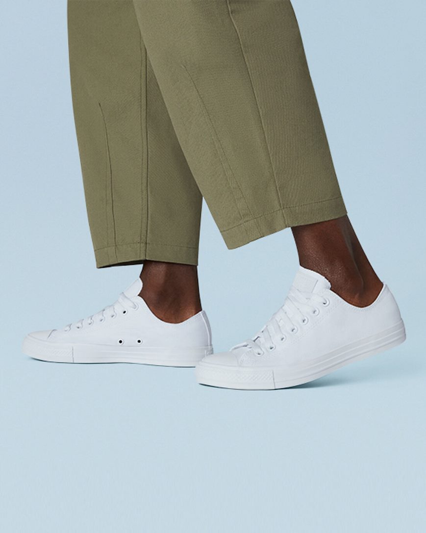 Converse Chuck Taylor All Star Classic Lave Sko Herre Hvite | 623YVLINR