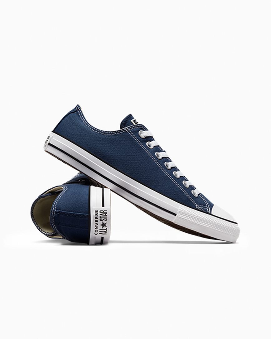 Converse Chuck Taylor All Star Classic Lave Sko Herre Marineblå | 635TFUOYZ