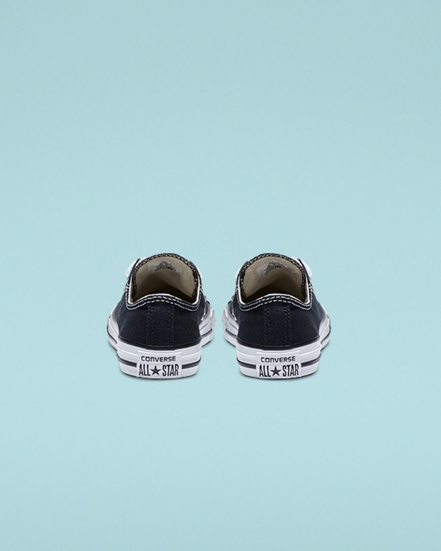 Converse Chuck Taylor All Star Classic Lave Sko Jente Svarte | 713GQKEYP