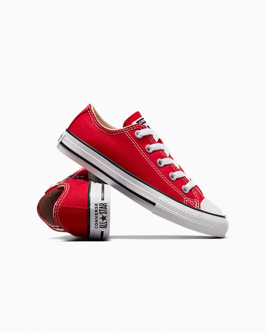 Converse Chuck Taylor All Star Classic Lave Sko Gutt Rød | 805IZBDGH