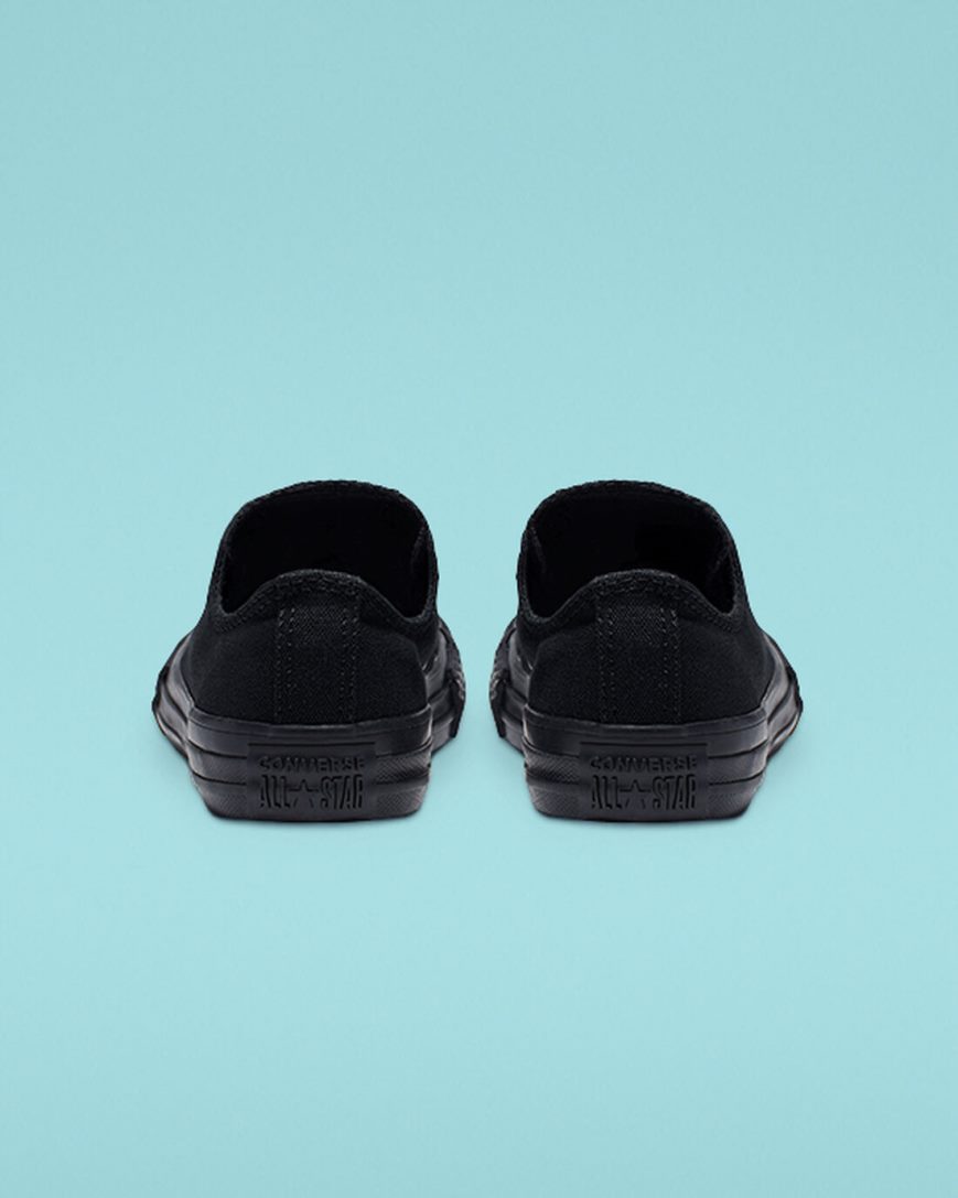 Converse Chuck Taylor All Star Classic Lave Sko Jente Svarte | 837ACNFUR