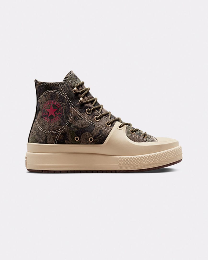 Converse Chuck Taylor All Star Construct Black Joy Høye Sko Herre Olivengrønne Beige | 238JZYHWB