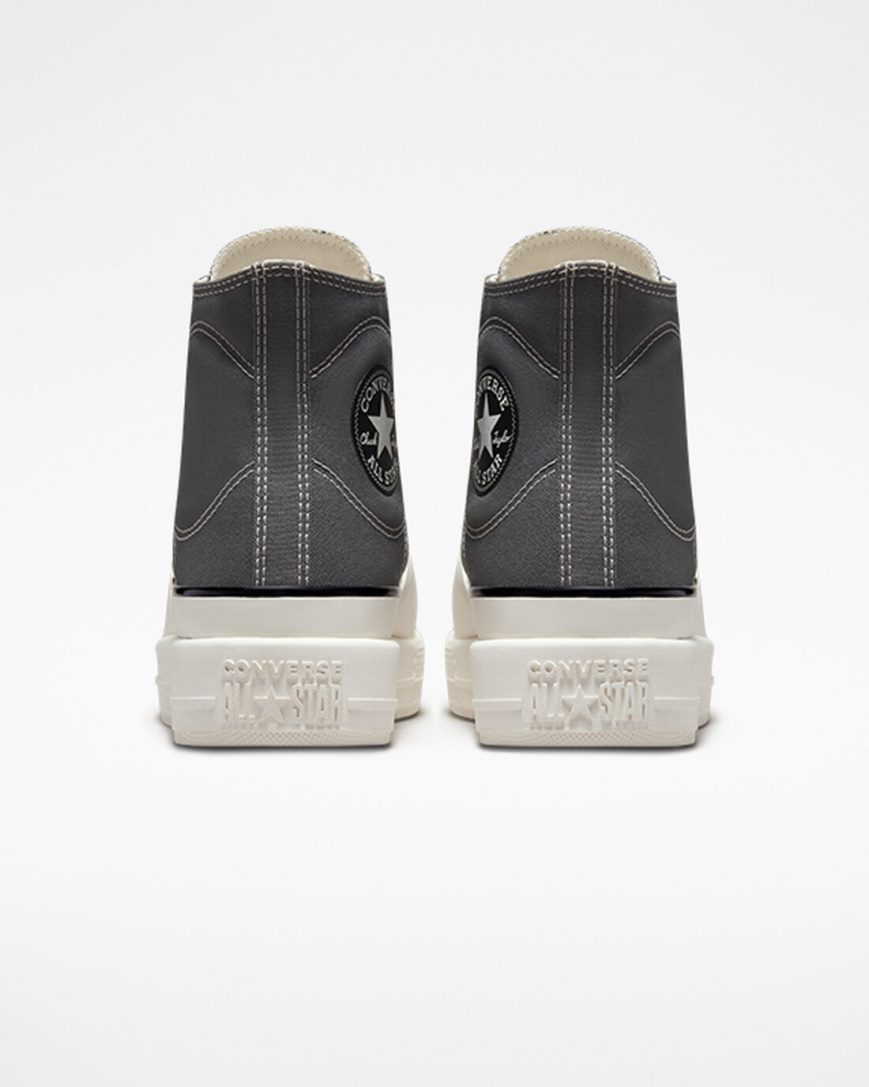 Converse Chuck Taylor All Star Construct Høye Sko Herre Grå Hvite | 761ZSAUNM