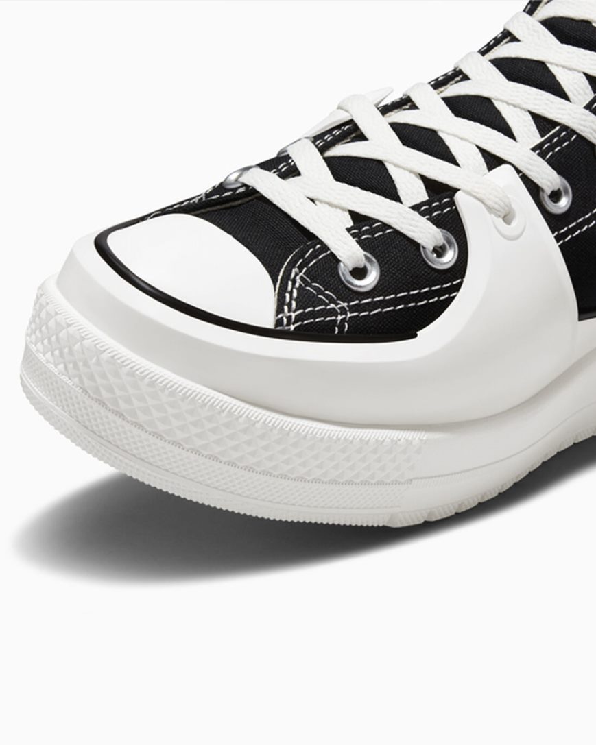Converse Chuck Taylor All Star Construct Høye Sko Dame Svarte Hvite | 824OKCWZD