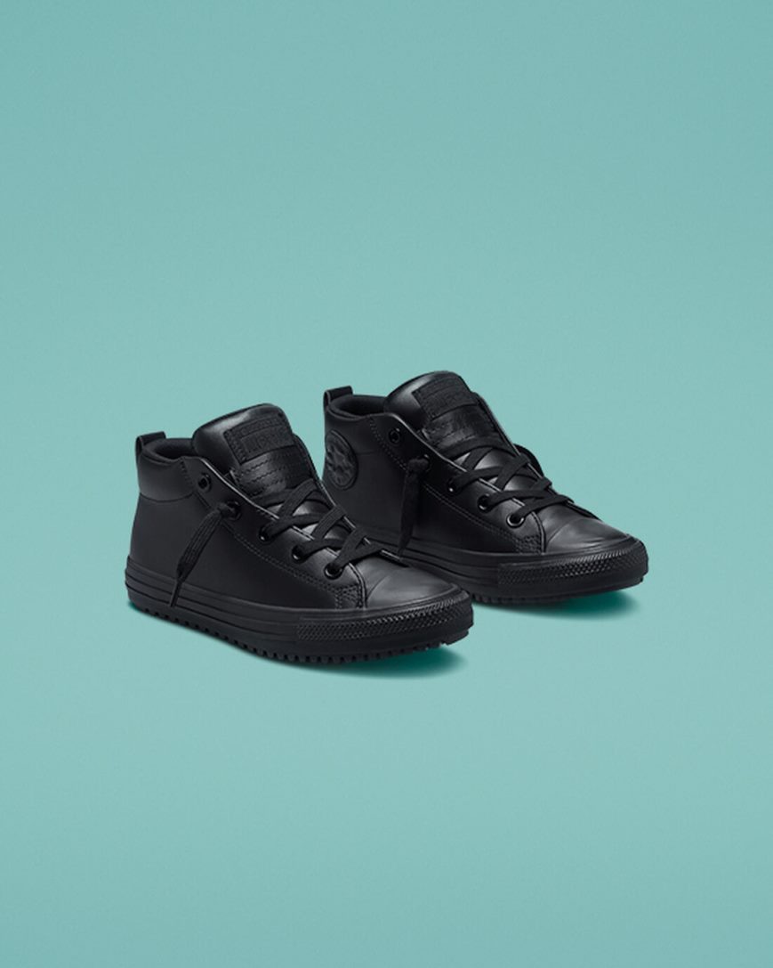 Converse Chuck Taylor All Star Counter Climate Street Boot Høye Sko Gutt Svarte | 382OQESTK