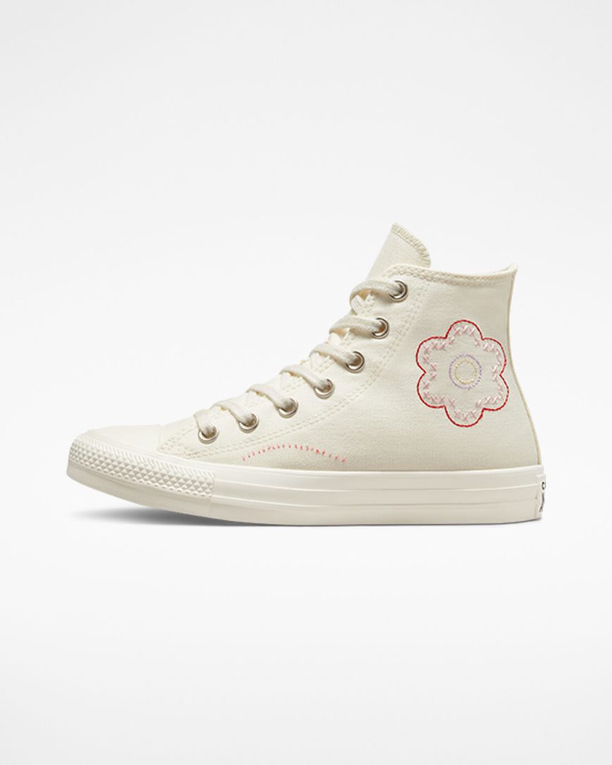 Converse Chuck Taylor All Star Crafted Patchwork Høye Sko Dame Beige Oransje Rosa Svarte | 518FSWRJV