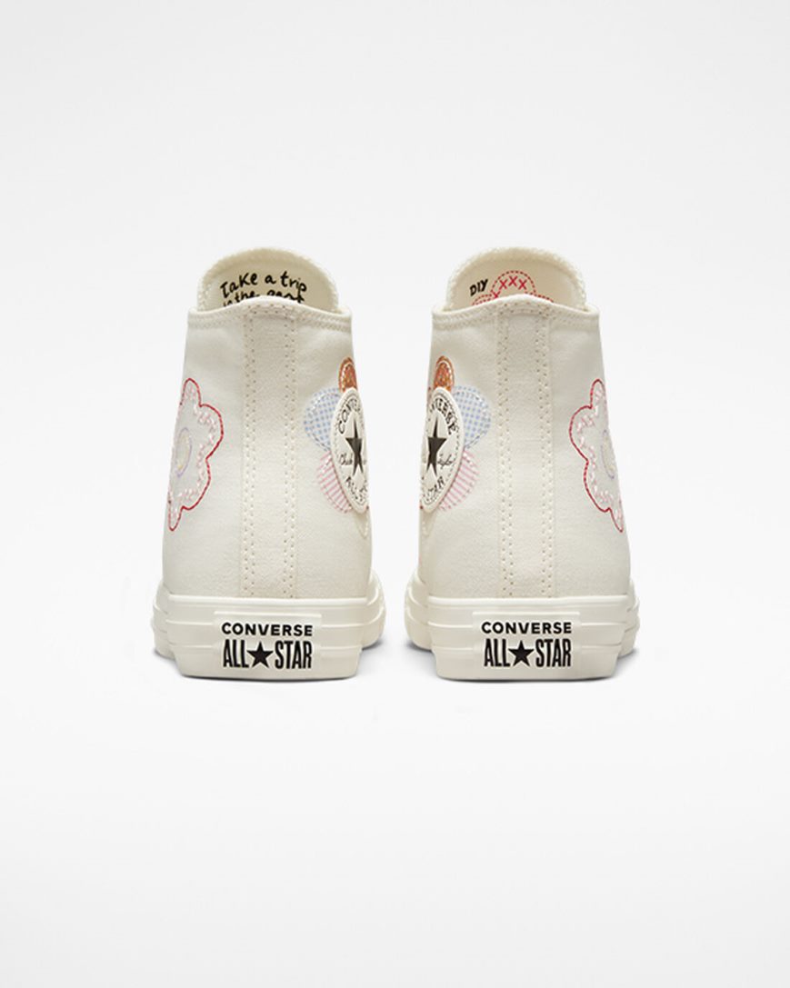 Converse Chuck Taylor All Star Crafted Patchwork Høye Sko Dame Beige Oransje Rosa Svarte | 518FSWRJV