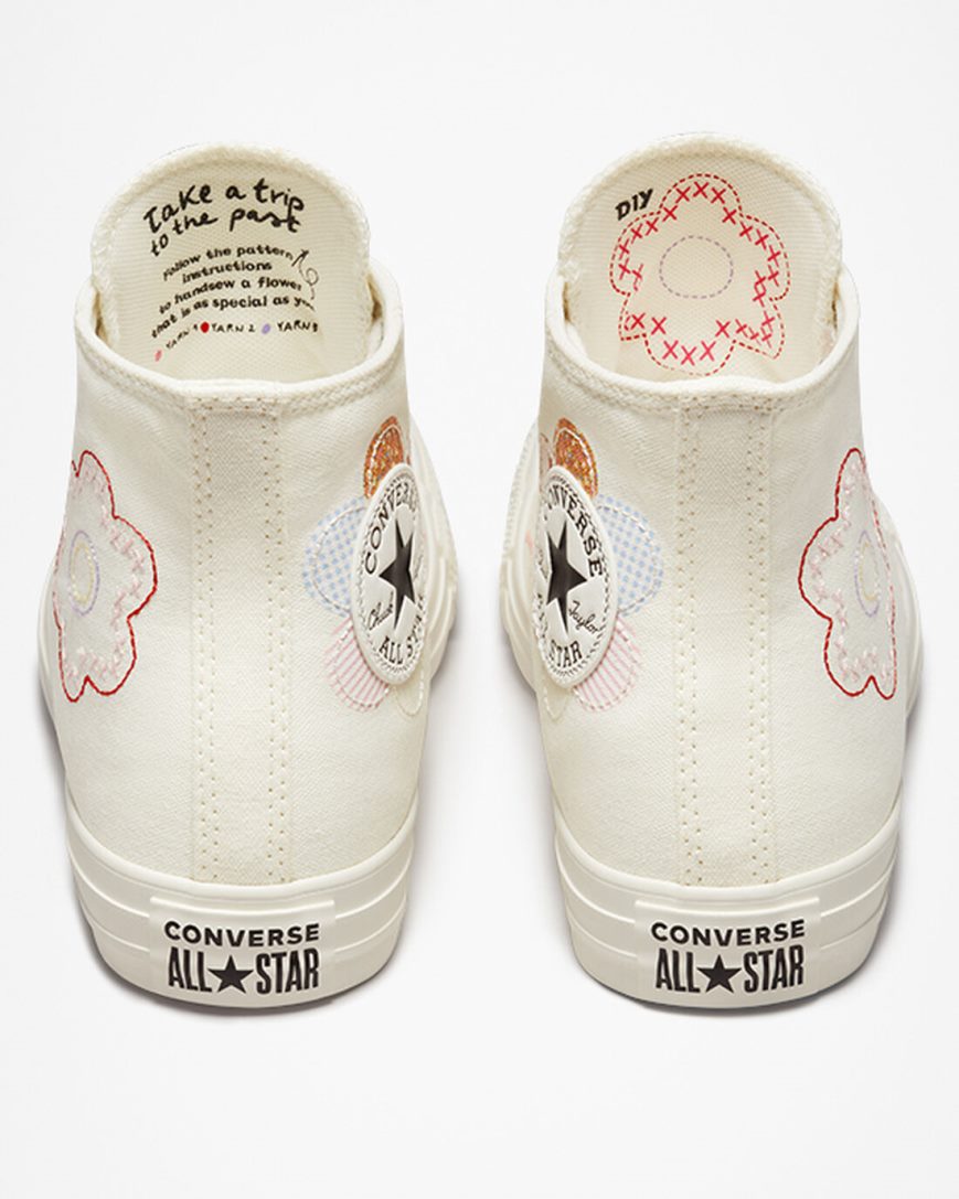 Converse Chuck Taylor All Star Crafted Patchwork Høye Sko Dame Beige Oransje Rosa Svarte | 518FSWRJV