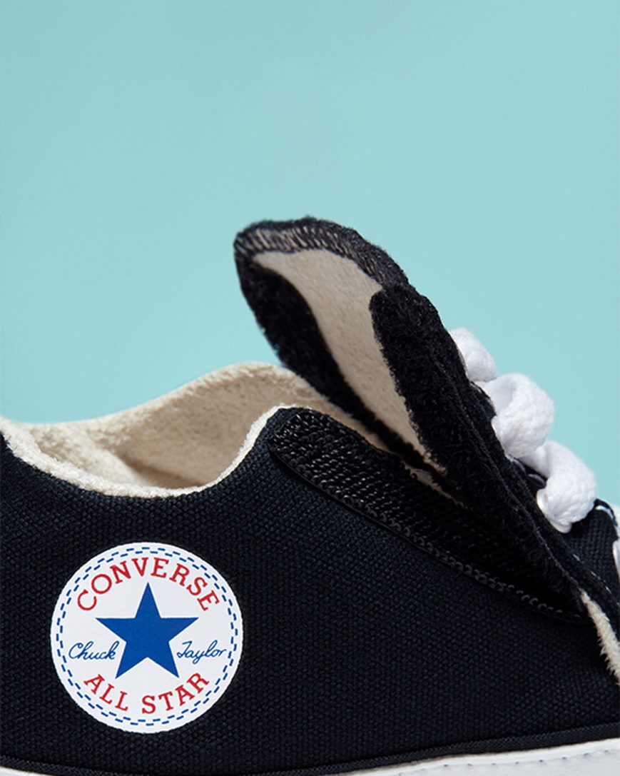 Converse Chuck Taylor All Star Cribster Easy-On Høye Sko Jente Svarte Beige Hvite | 026PEQATZ
