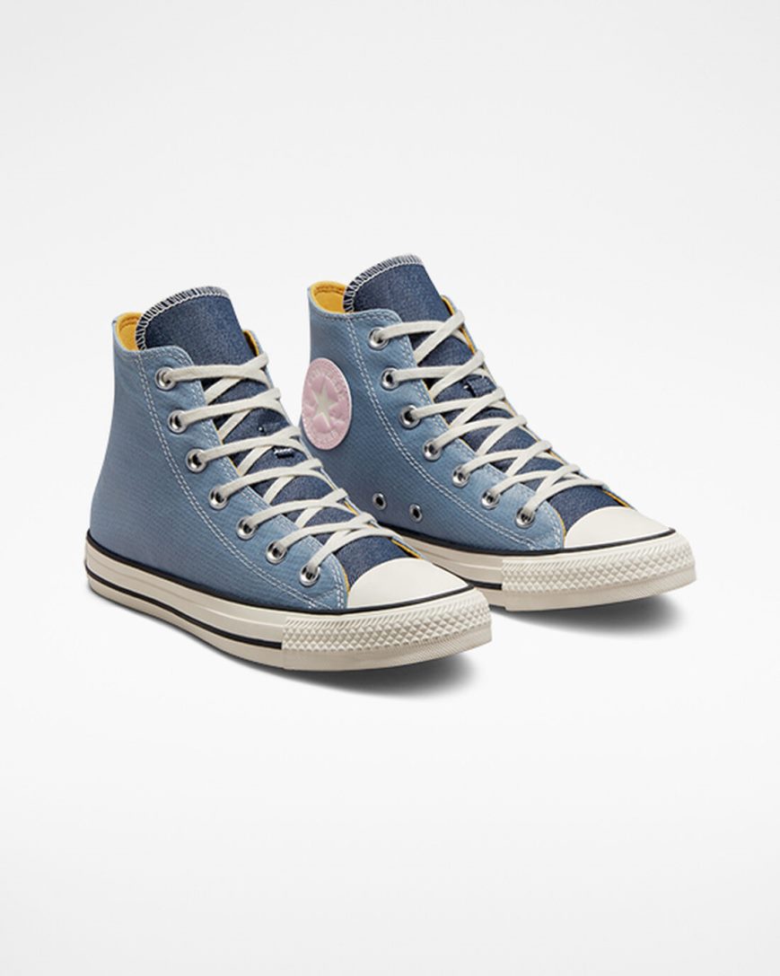 Converse Chuck Taylor All Star Denim Høye Sko Dame Marineblå | 817XVQEPS