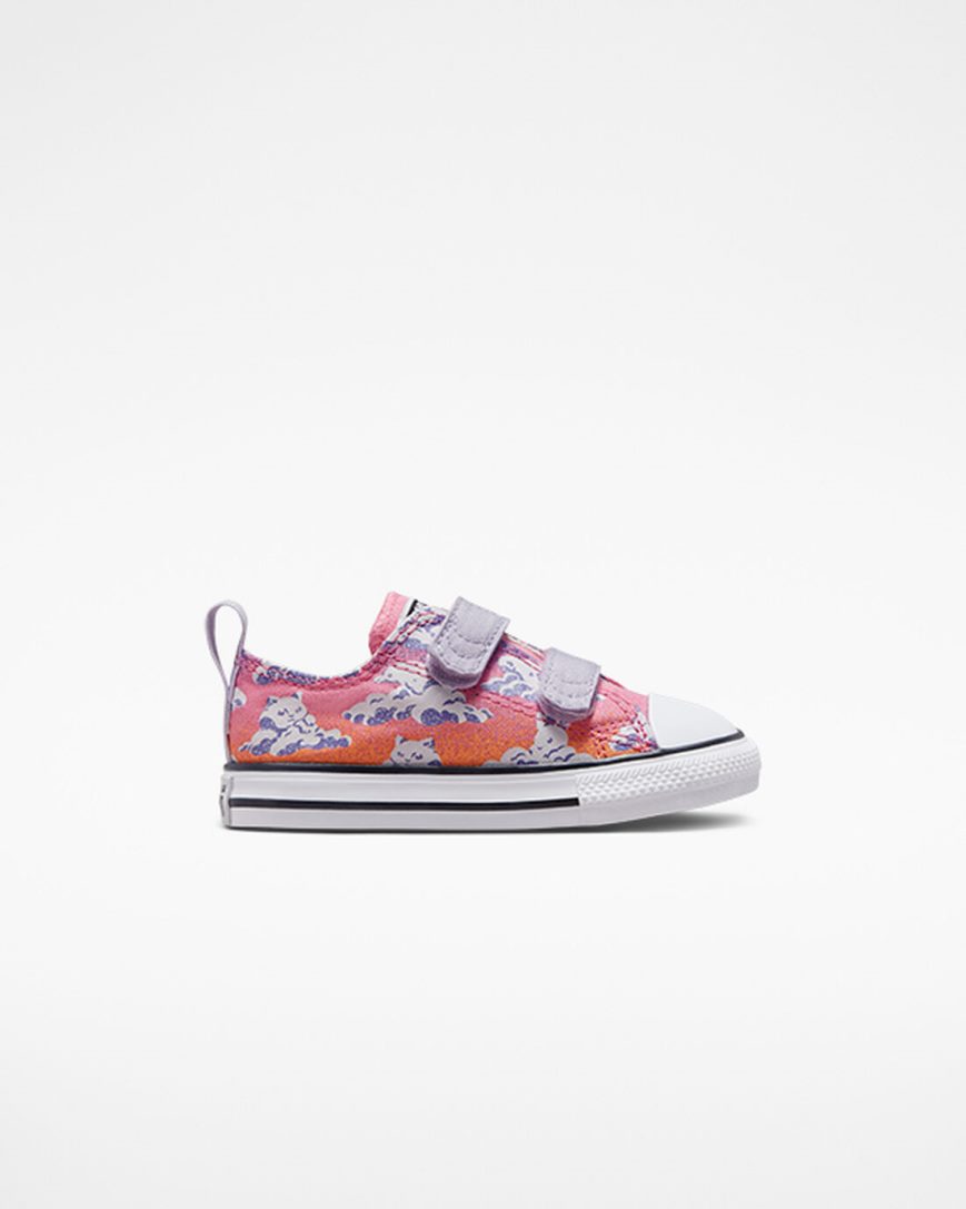 Converse Chuck Taylor All Star Easy-On Cloud Gazer Lave Sko Jente Lilla Rosa | 972PGOWRX