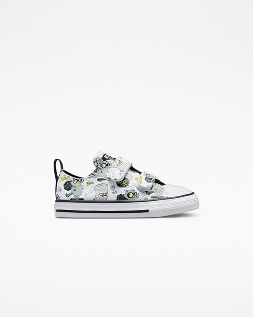Converse Chuck Taylor All Star Easy-On Raccoons Lave Sko Gutt Hvite Svarte Grå | 917HRYZAG