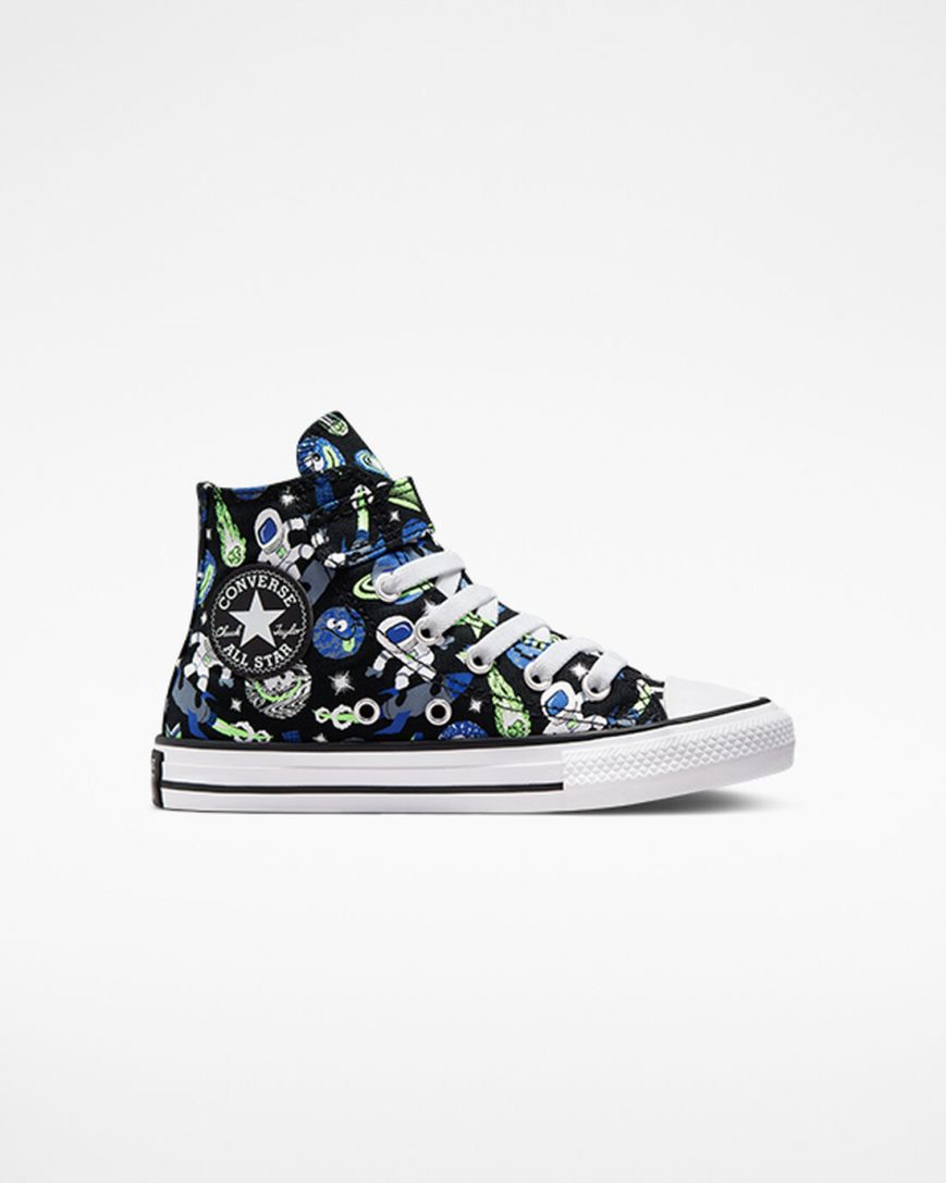 Converse Chuck Taylor All Star Easy-On Space Cruiser Høye Sko Gutt Svarte Blå Grønn | 341NIXTLB