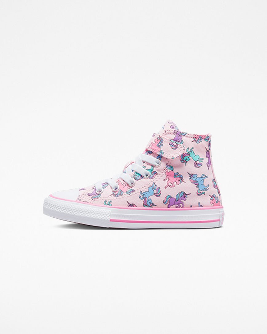 Converse Chuck Taylor All Star Easy-On Unicorns Høye Sko Jente Rosa Blå | 065SBXPAZ