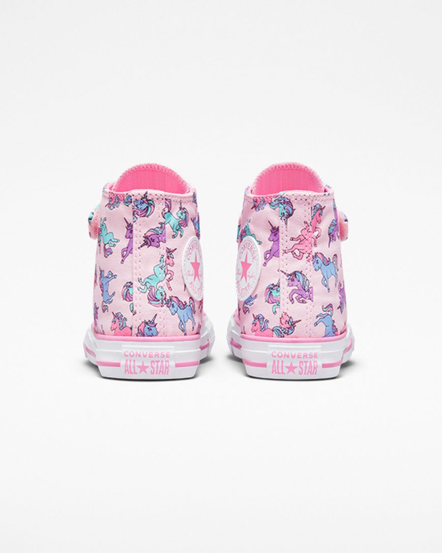 Converse Chuck Taylor All Star Easy-On Unicorns Høye Sko Jente Rosa Blå | 065SBXPAZ
