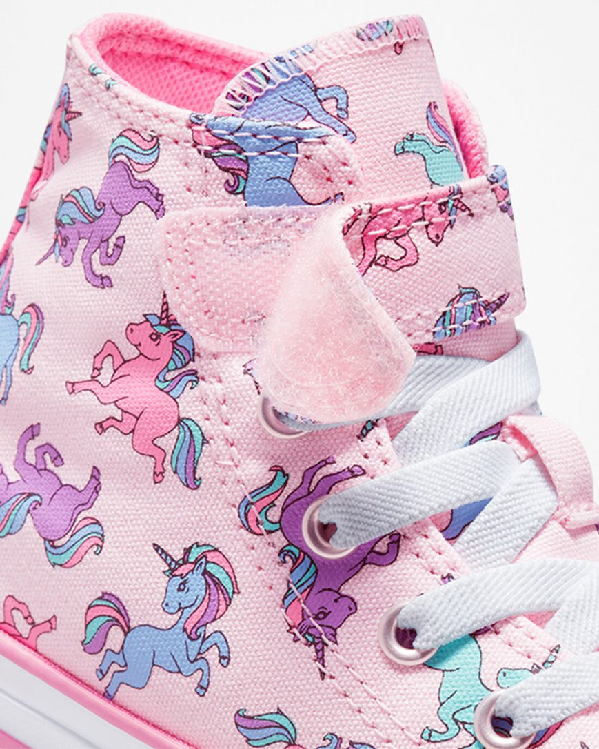 Converse Chuck Taylor All Star Easy-On Unicorns Høye Sko Jente Rosa Blå | 065SBXPAZ