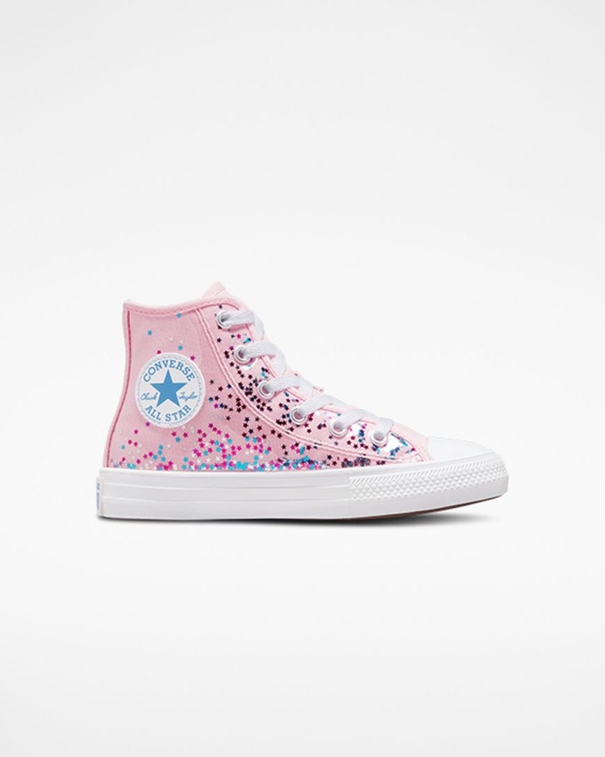 Converse Chuck Taylor All Star Encapsulated Glitter Høye Sko Jente Oransje Rosa Blå | 735RTIACY