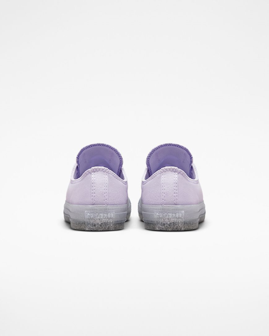 Converse Chuck Taylor All Star Glitter Lave Sko Jente Lilla Lilla | 038XEZUBN