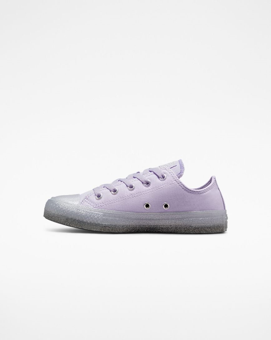 Converse Chuck Taylor All Star Glitter Lave Sko Gutt Lilla Lilla | 168BKTGSX