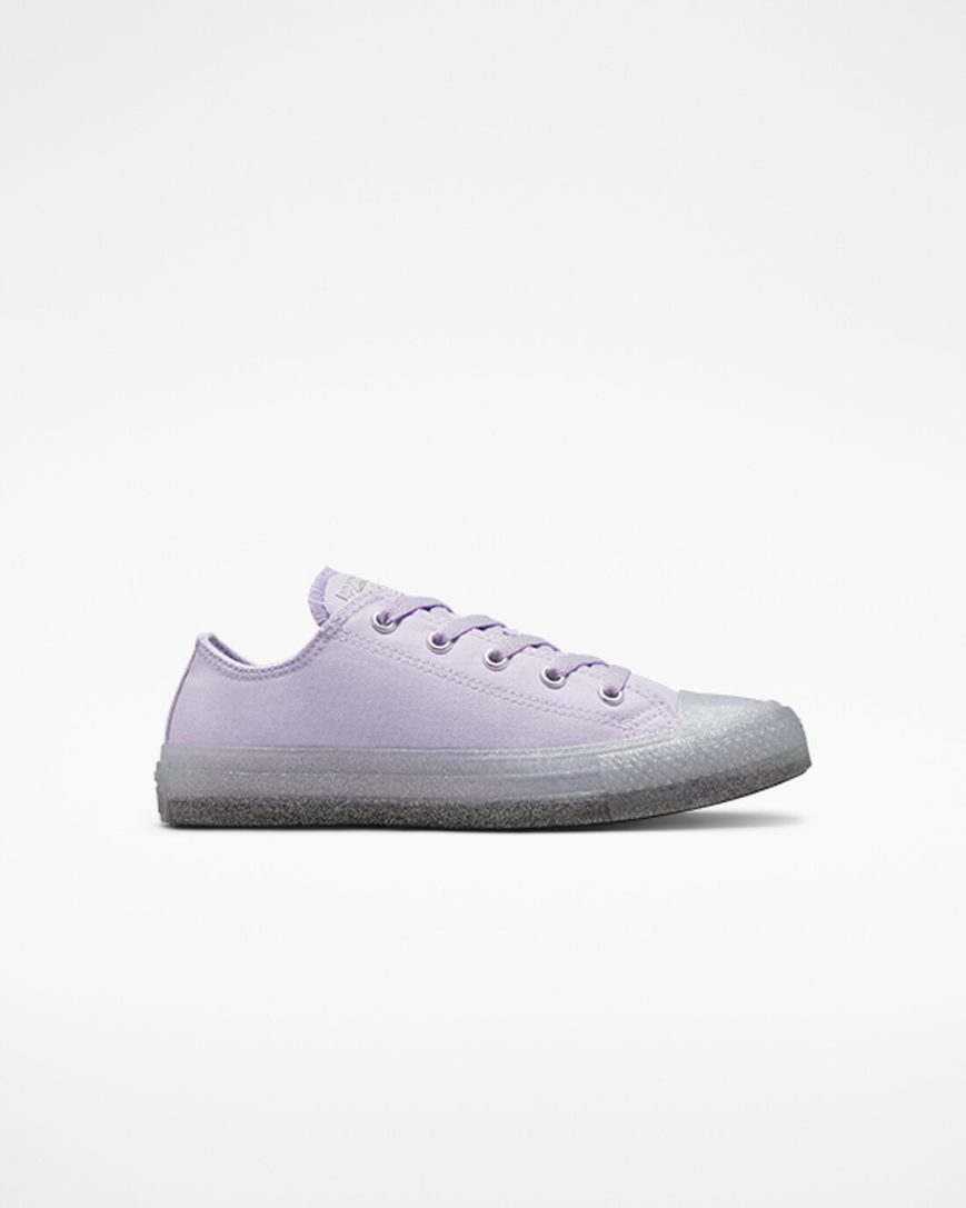 Converse Chuck Taylor All Star Glitter Lave Sko Gutt Lilla Lilla | 168BKTGSX
