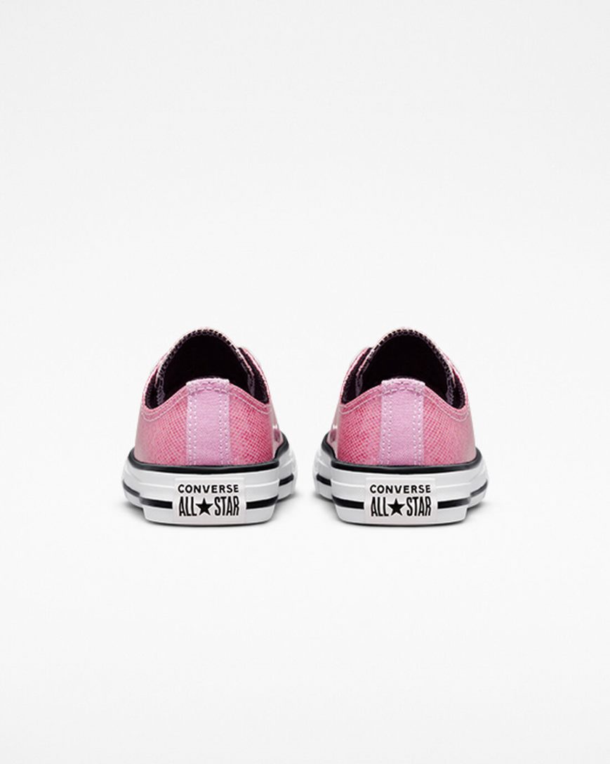 Converse Chuck Taylor All Star Glitter Lave Sko Jente Rosa Svarte | 276EFDXGJ