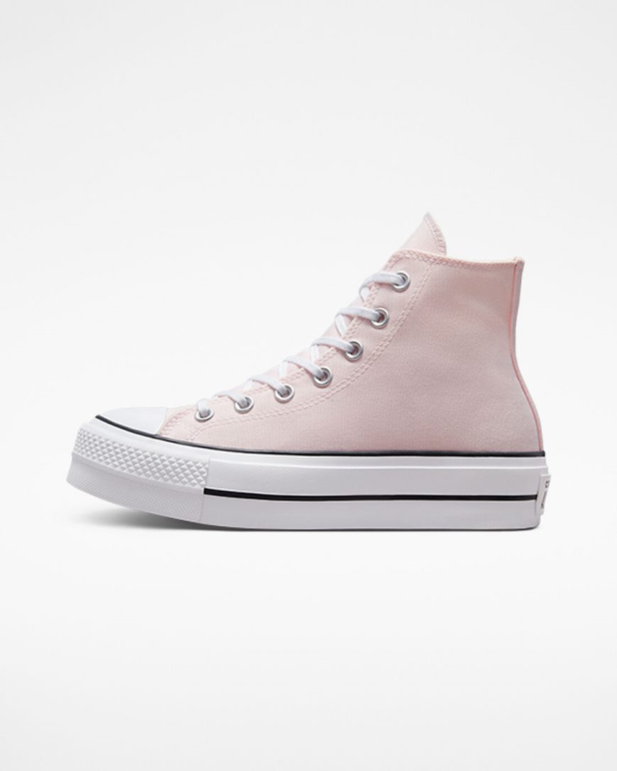 Converse Chuck Taylor All Star Lift Canvas Høye Platform Sko Dame Rosa Hvite Svarte | 351IWDYLH