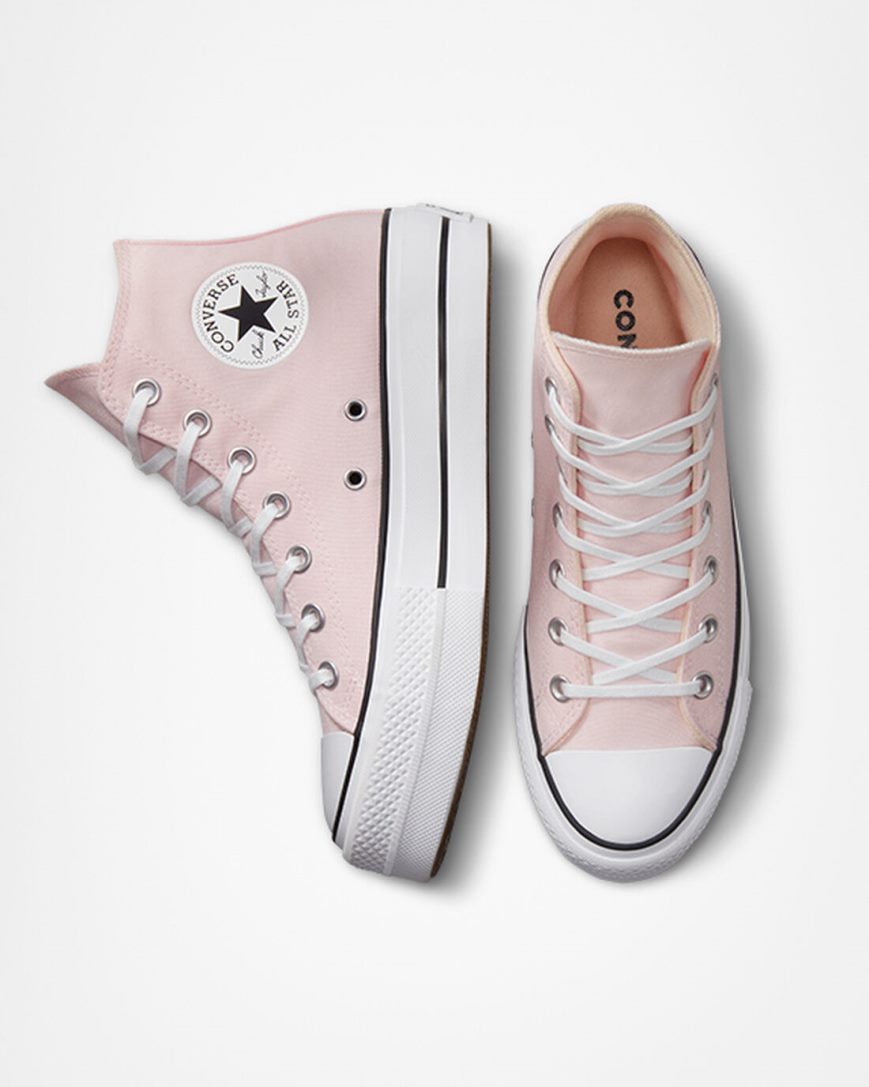 Converse Chuck Taylor All Star Lift Canvas Høye Platform Sko Dame Rosa Hvite Svarte | 351IWDYLH