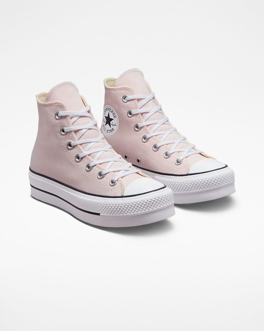 Converse Chuck Taylor All Star Lift Canvas Høye Platform Sko Dame Rosa Hvite Svarte | 351IWDYLH
