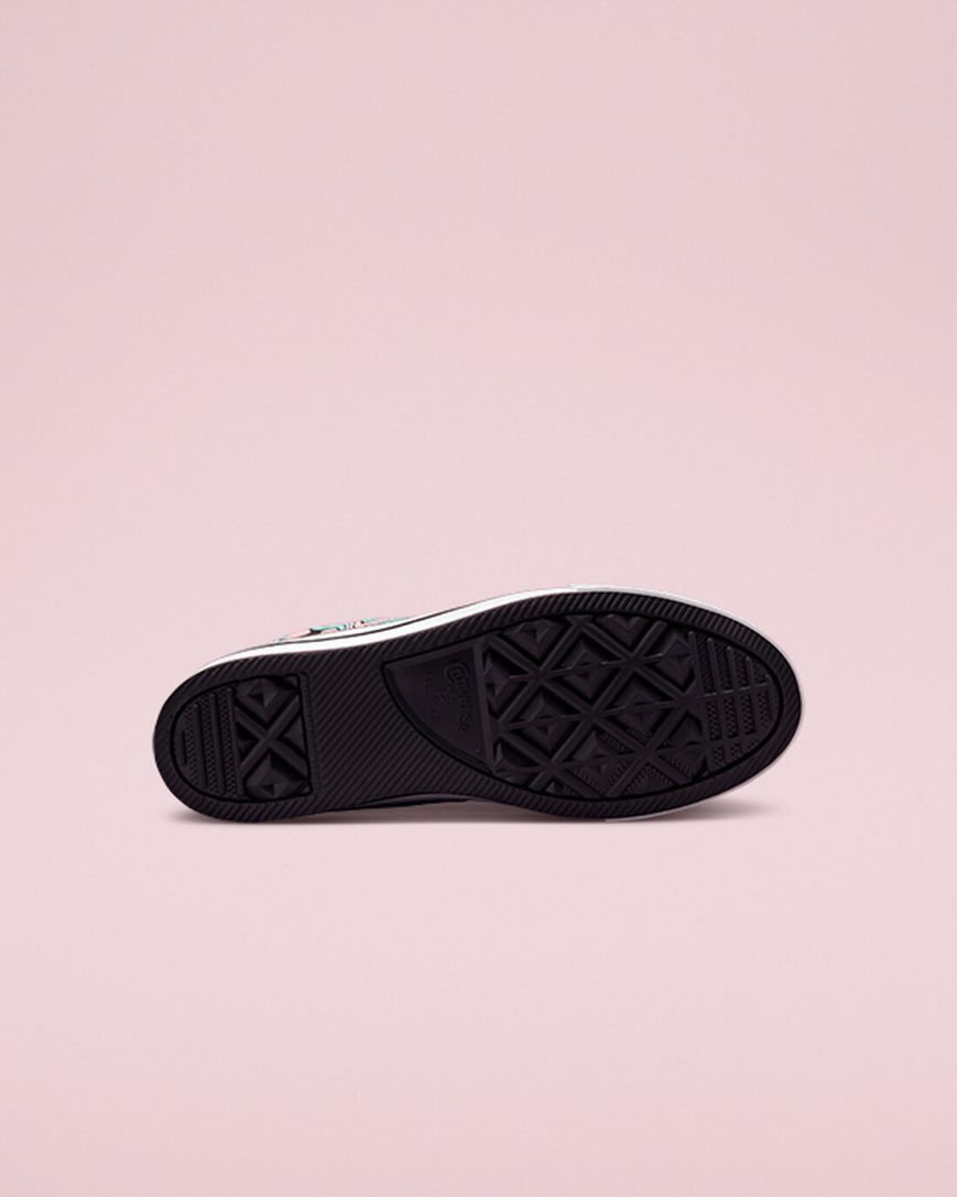 Converse Chuck Taylor All Star Lift Color Swirl Høye Platform Sko Jente Lyse Turkis Korall | 052PVQOEM
