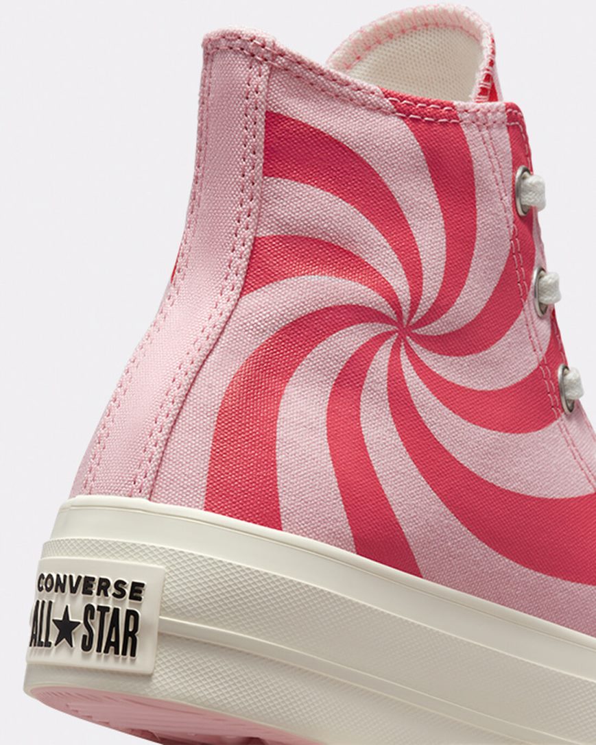 Converse Chuck Taylor All Star Lift Color Candy Høye Platform Sko Dame Oransje Rosa | 268MXKTZC