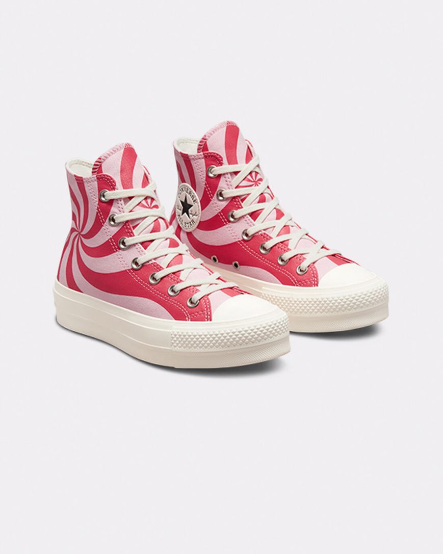 Converse Chuck Taylor All Star Lift Color Candy Høye Platform Sko Dame Oransje Rosa | 268MXKTZC