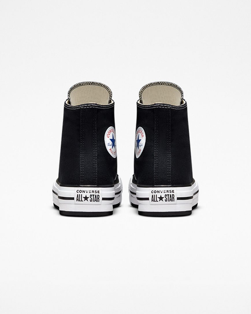 Converse Chuck Taylor All Star Lift Høye Platform Sko Jente Svarte Hvite Svarte | 427VHXZLI