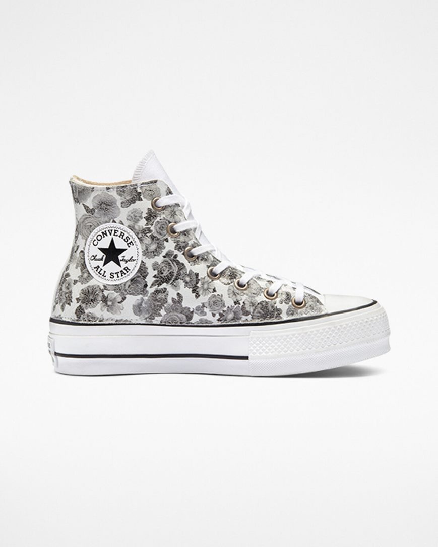 Converse Chuck Taylor All Star Lift LTD Floral Høye Platform Sko Dame Blomster | 715KLCUVX