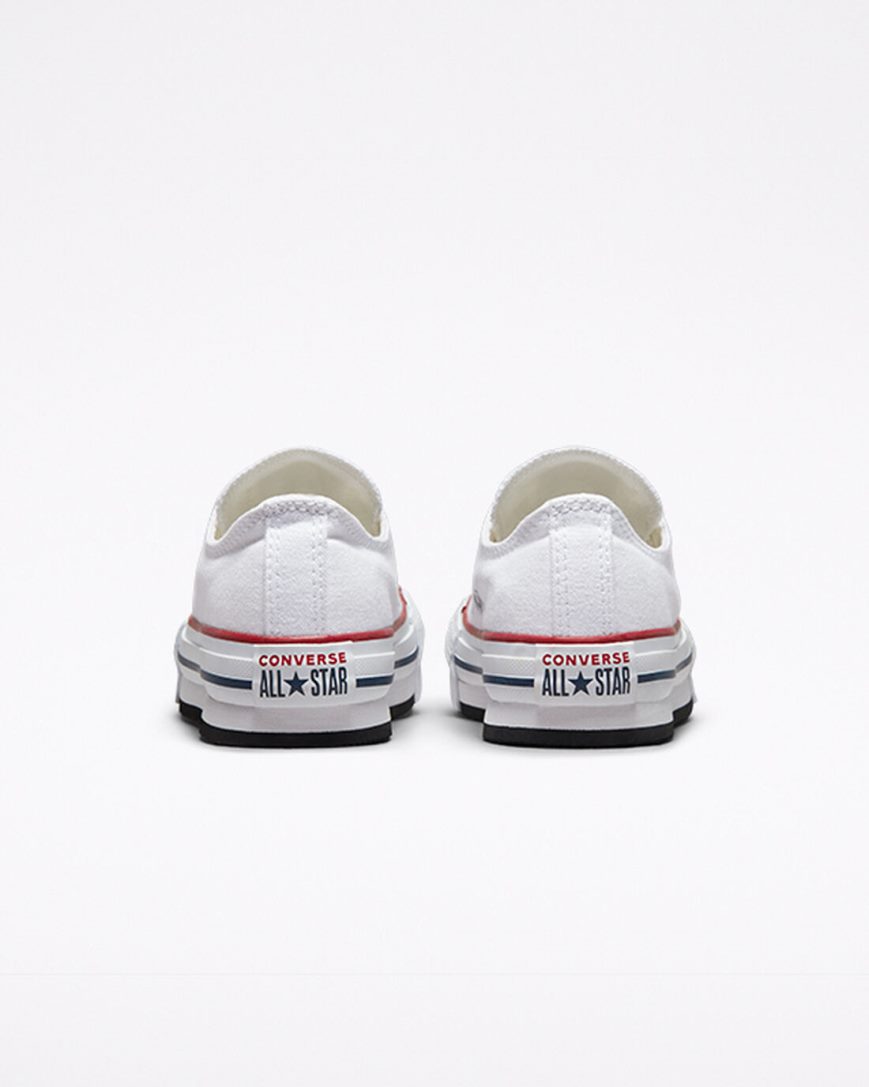 Converse Chuck Taylor All Star Lift Lave Platform Sko Jente Hvite Mørke Rød Marineblå | 403MPZTRY